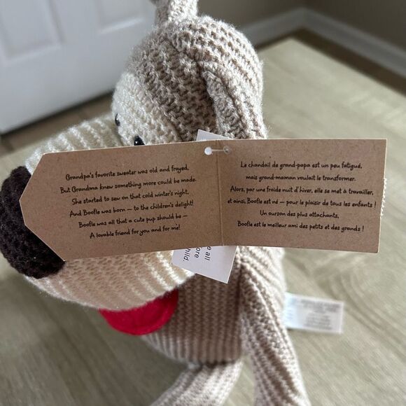 NWT … AMERICAN GREETINGS “Boofle” Knitted Dog Stuffed Animal / Plush - Picture 5 of 5